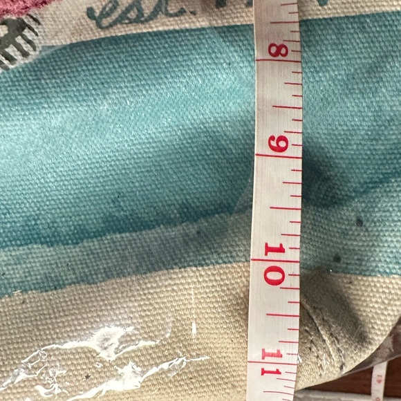 Vintage COACH project bag - Underwater themed Tote - teal interior - TLC bag - Picture 9 of 15